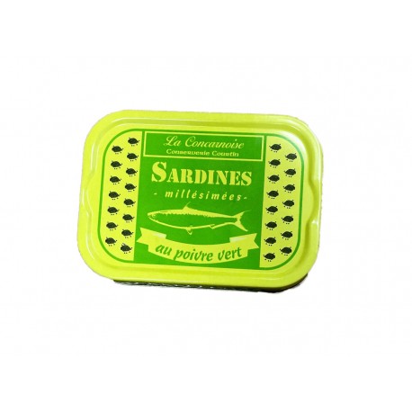 Sardines au poivre vert