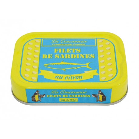 Filets de sardines au citron 115g