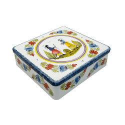 Assortiment Palets et Galettes Nature - Boîte métal décor couple breton
