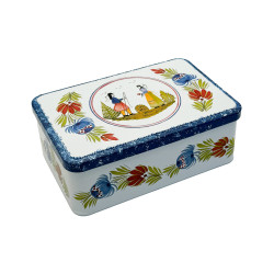 Assortiment Palets et Galettes Nature - Boîte métal décor couple de breton