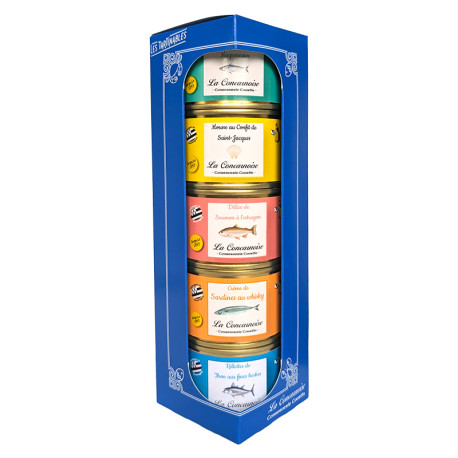 Lot de 5 rillettes de poissons 65 g