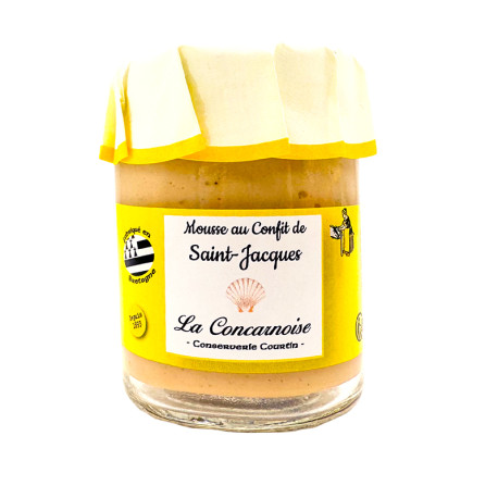 Verrine de mousse au confit de Saint-Jacques