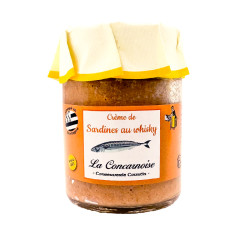 Verrine de crème de sardines au whisky