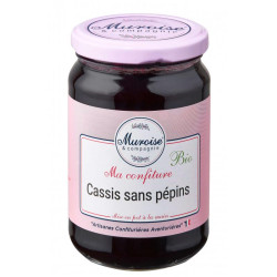 Confiture de cassis sans pépins bio 350g - Muroise & Compagn