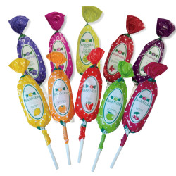 Sachet de 10 sucettes aux fruits