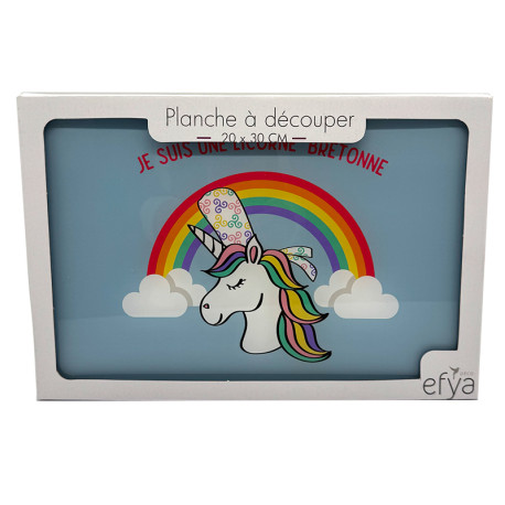 Planche à découper licorne 20 x 30 cm