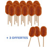 20 Sucettes artisanales caramel au beurre salé + 3 offertes