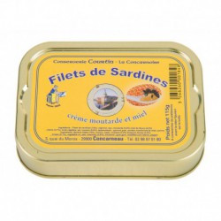 Filets de sardines à la crème de moutarde et au miel