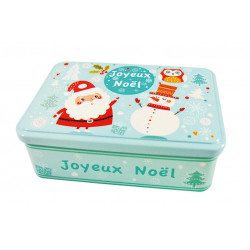 Assortiment Palets et Galettes Nature - Boîte métal décor Noël